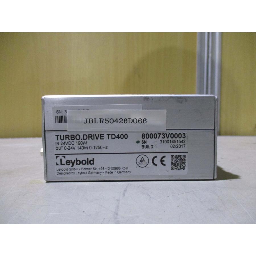 中古 CERLIKON LEYBOLD VACUUM TURBO DRIVE TD400 ターボドライブ 24VDC 190W ...