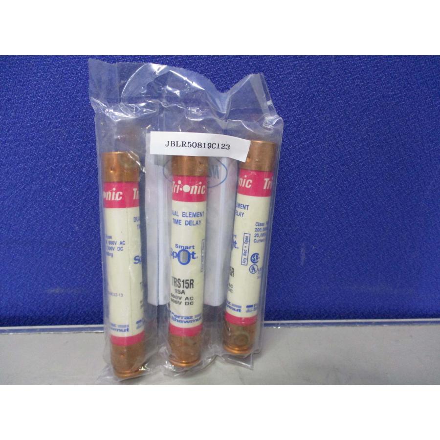 新古 Ferraz Shawmut Gould TRS15R 15 Amp Fuse Tri-Onic 600V AC 300V DC 3個 ...