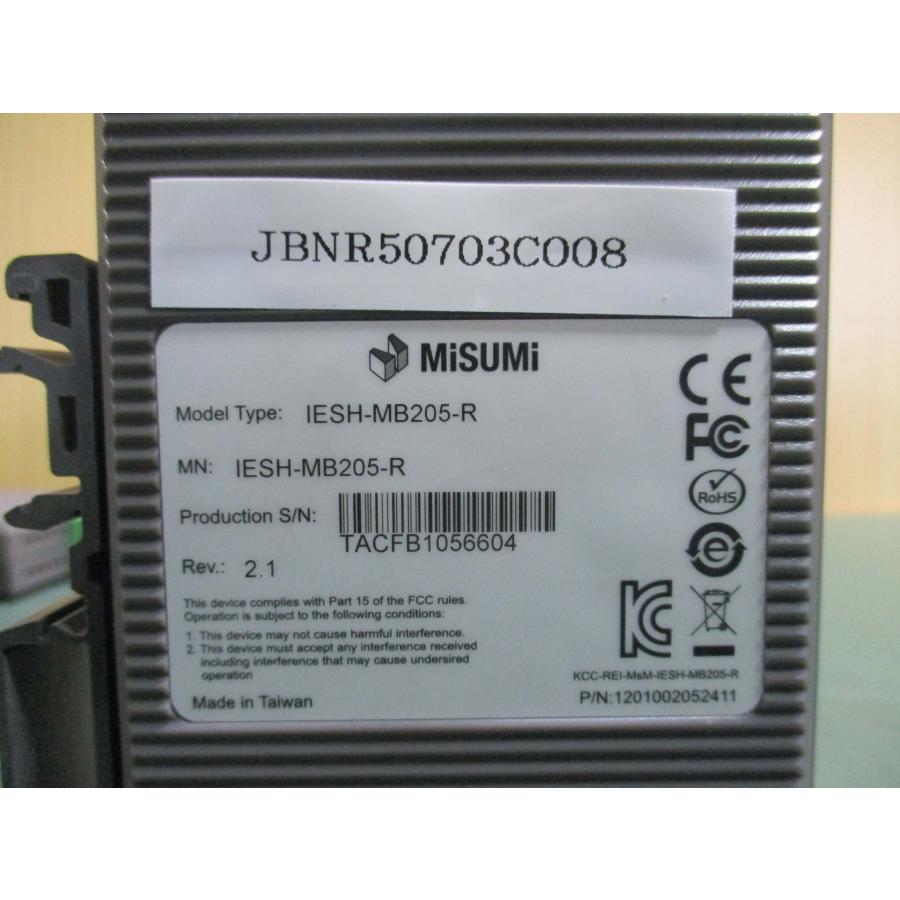 中古 MISUMI IESH-MB205-R 5/8ポートギガビットアンマネージド産業用