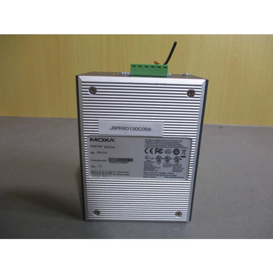 中古 MOXA EDS-316 工業用 イーサネット 5 ポート スイッチ