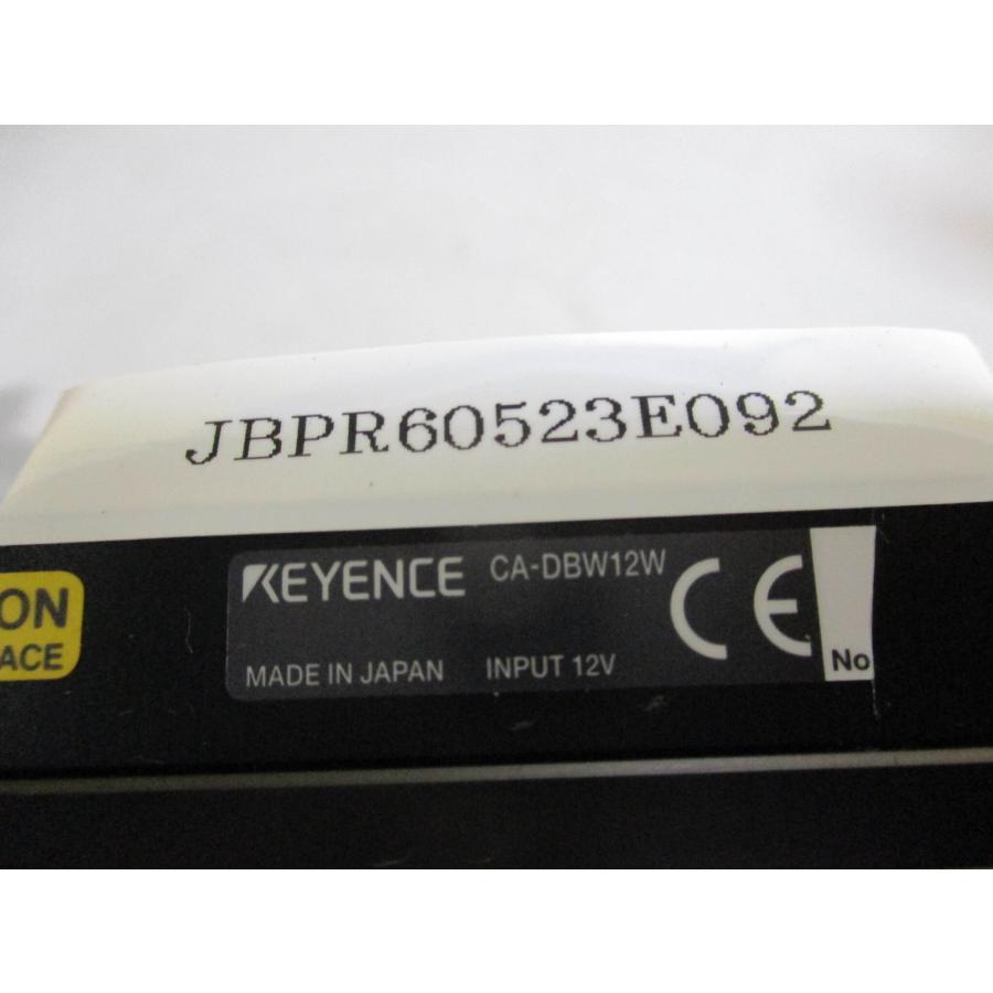 中古 KEYENCE CA-DBW12W 画像処理用LED照明 白色バー照明 120mm DC12V