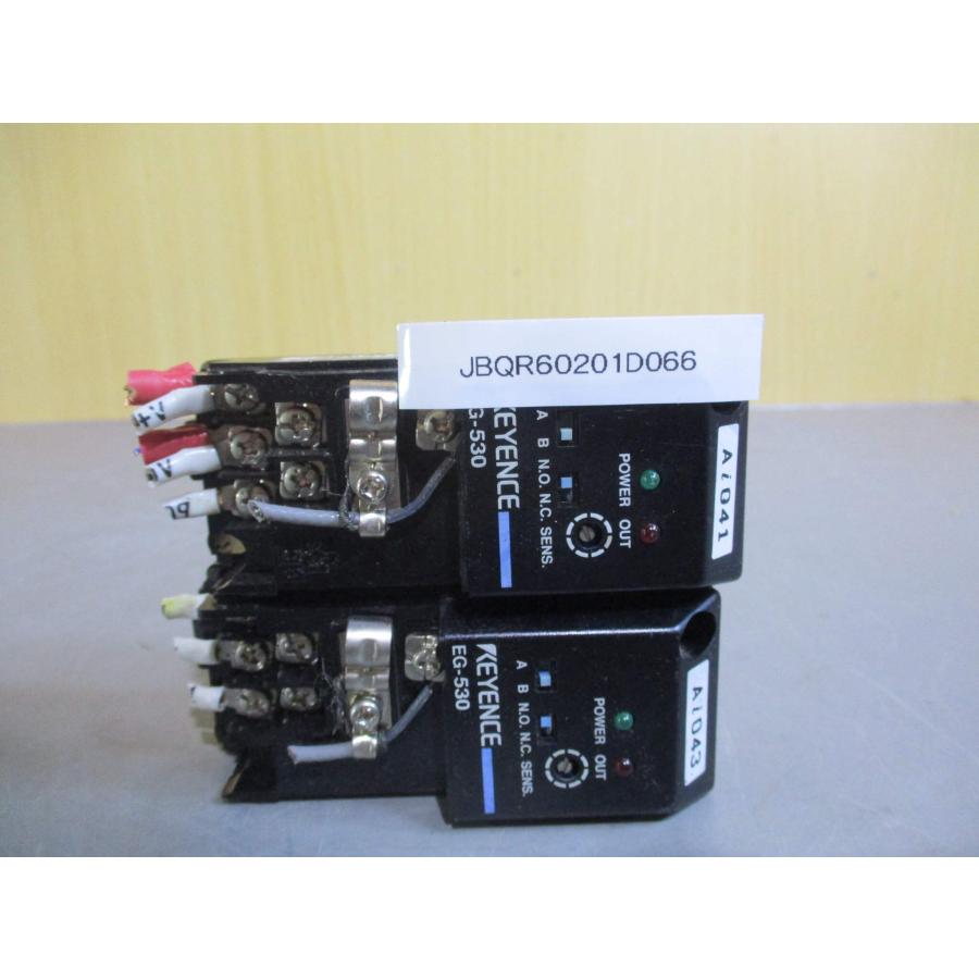 中古 KEYENCE EG-530 渦電流式変位センサアンプ 2個 (JBQR60201D066