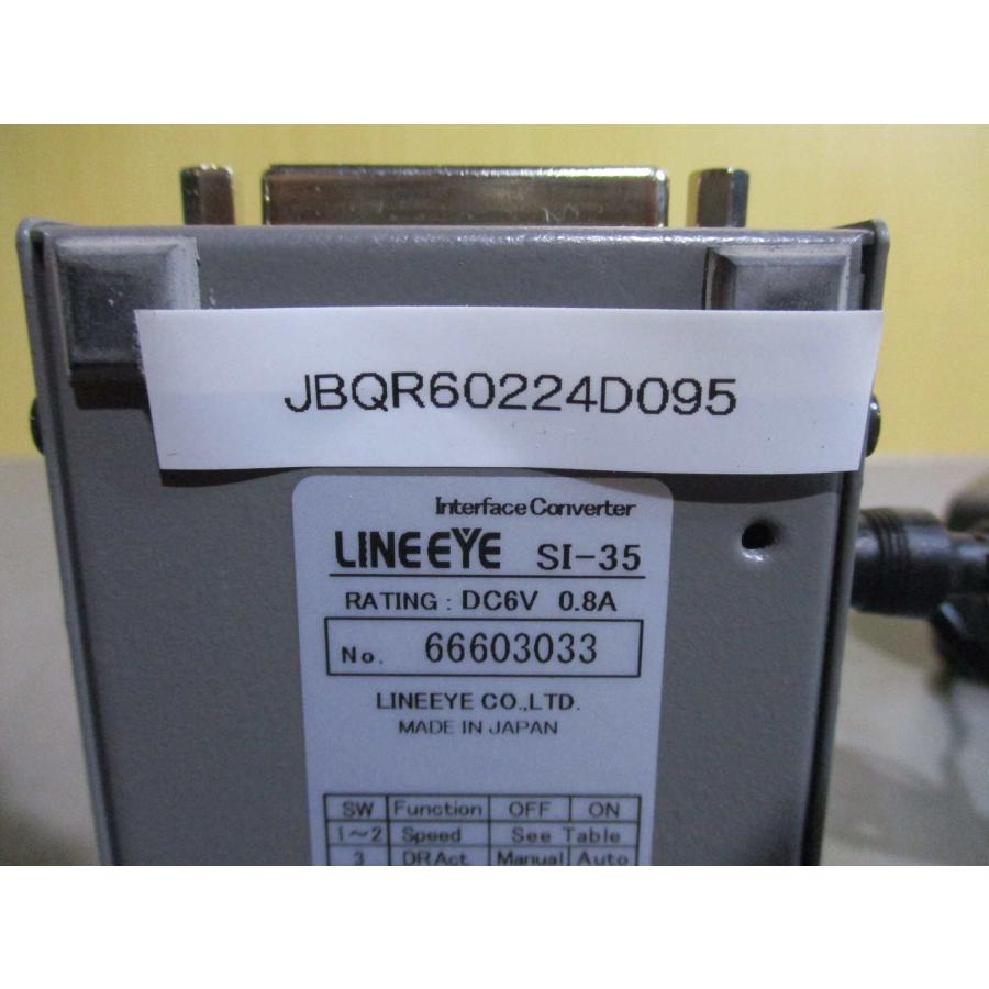 専門ショップ  LINEEYE INTERFACE CANVERTER SI-35 DC6V 0.8A ＜通電OK＞ (JBQR60224D095)
