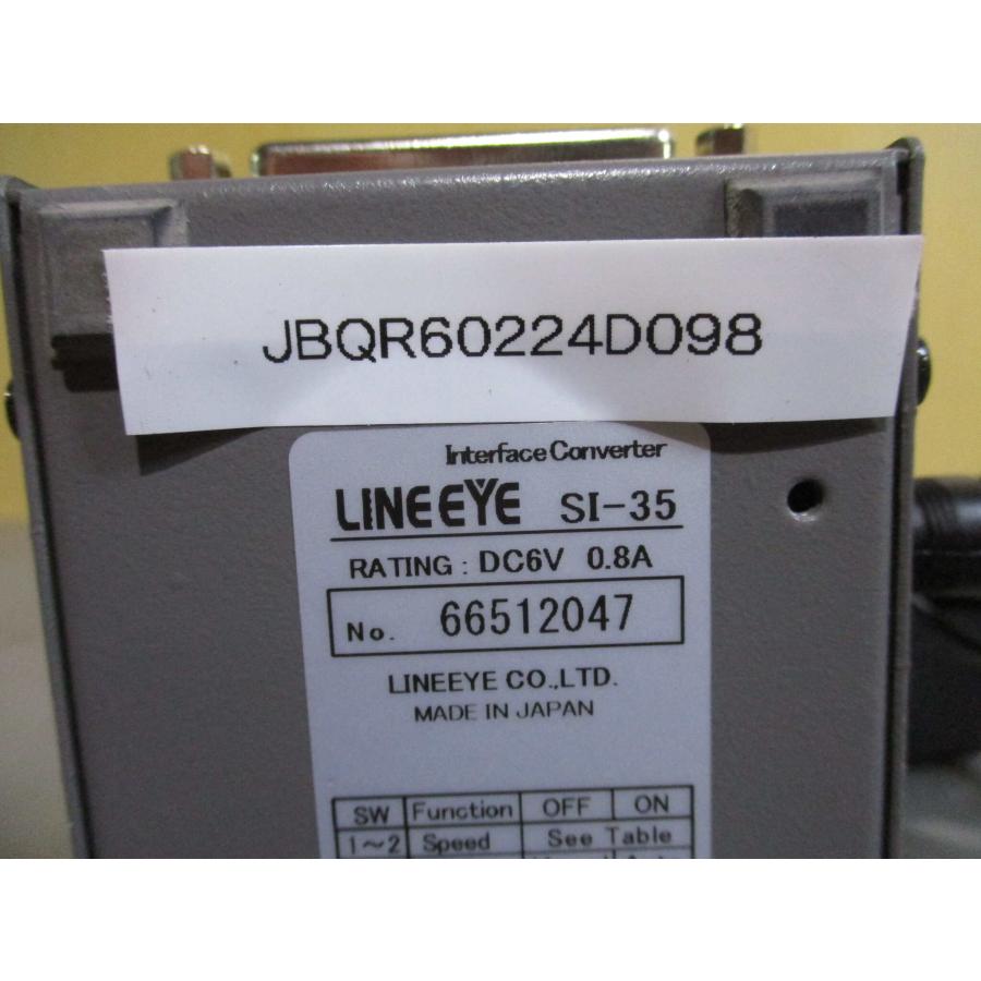 お年玉セール特価  LINEEYE INTERFACE CANVERTER SI-35 DC6V 0.8A ＜通電OK＞ (JBQR60224D098)