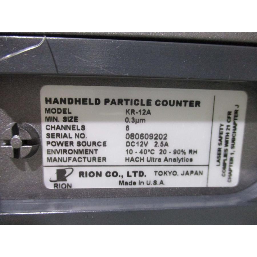 中古 RION HANDHELD PARTICLE COUNTER KR-12A/HHPC-6 中古 RION HANDHELD PARTICLE COUNTER KR-12A/HHPC-6