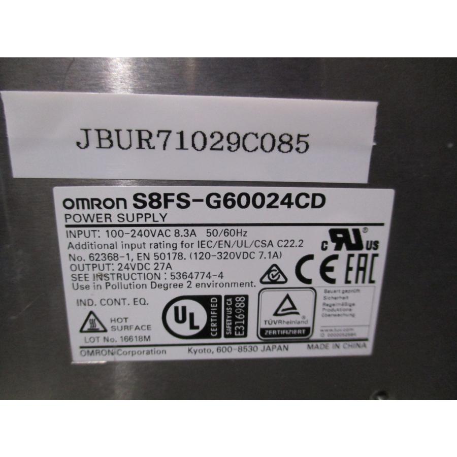 中古 OMRON POWER SUPPLY S8FS-G60024CD 電源 (JBUR71029C085