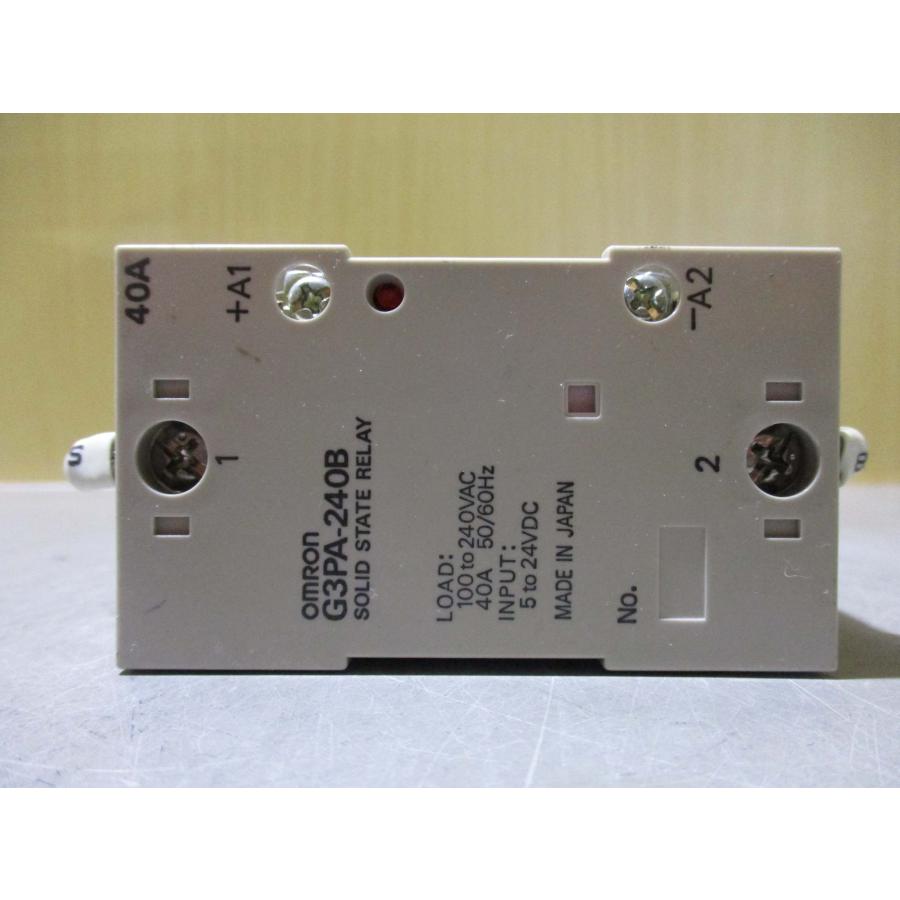 中古OMRON G3PA-240B パワー・ソリッドステート・リレー 100-240VAC 40A 3個(JBVR50117D022 ...