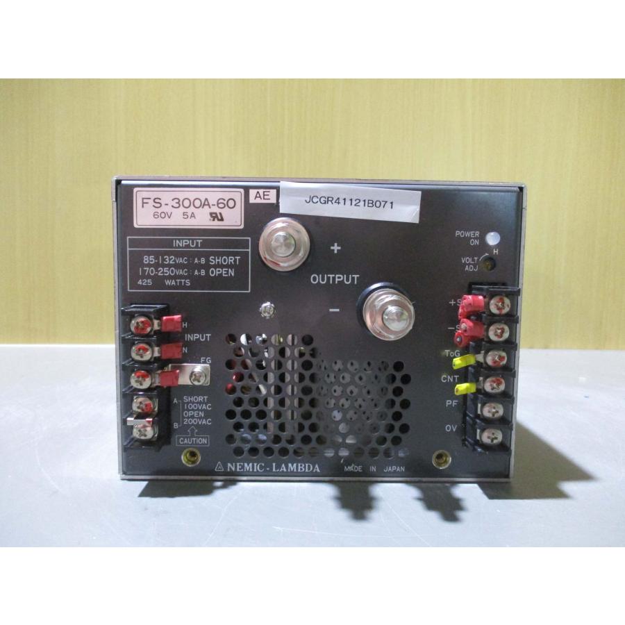 NEMIC LAMBDA POWER SUPPLY FS-300A-28 電源 中古 NEMIC LAMBDA FS-300A-60 60V 電源(JCGR41121B071