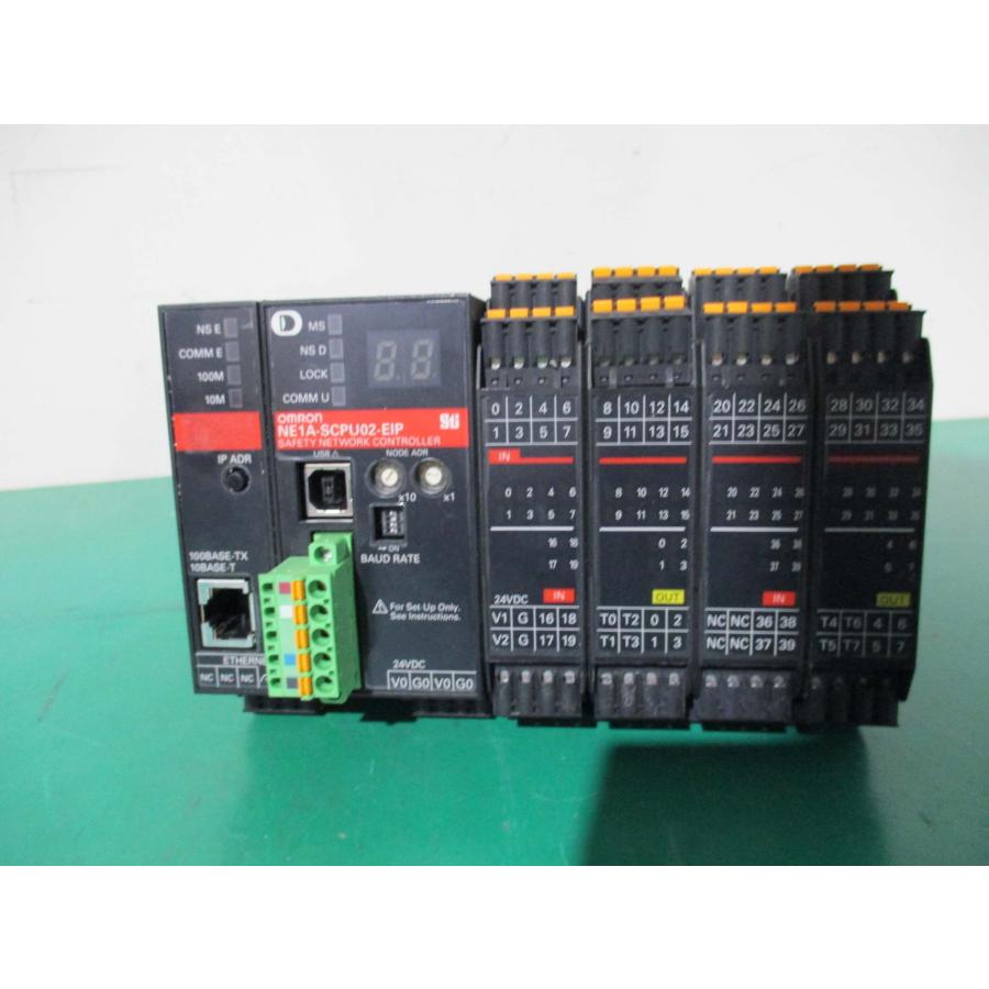 中古OMRON PLC NE1A-SCPU02 SAFETY NETWORK CONTROLLER(JCHR41126C133