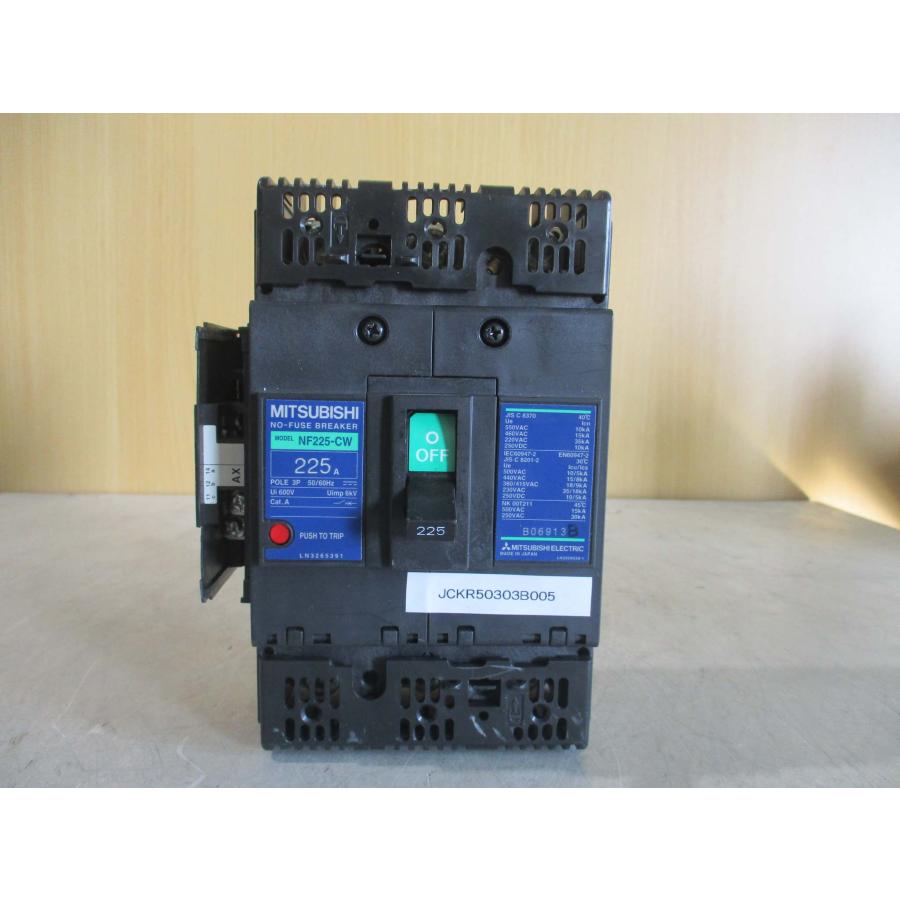 中古 MITSUBISHI NO-FUSE BREAKER NF225-CW 225A(JCKR50303B005