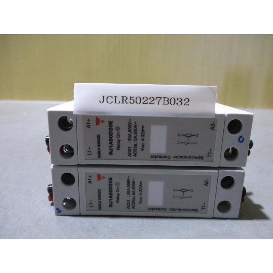 中古 Carlo Gavazzi RELAY RJ1A60D20E リレー 600V [2個セット](JCLR50227B032 ...