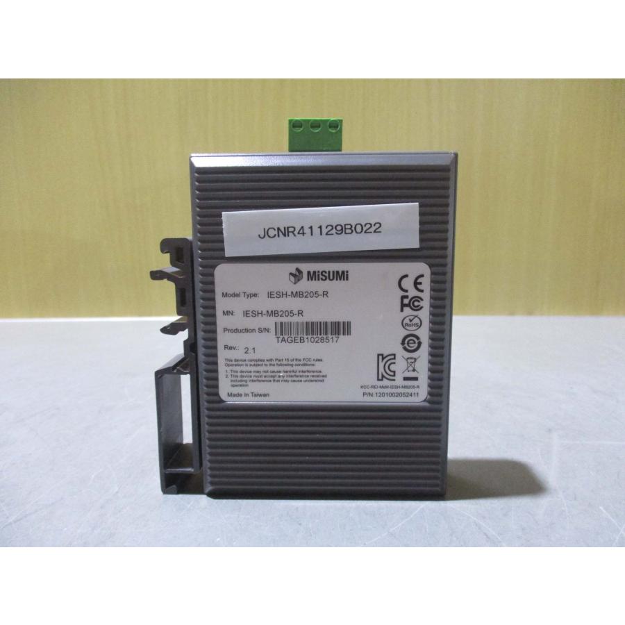 中古 MISUMI IESH-MB205-R 5/8ポートギガビットアンマネージド産業用