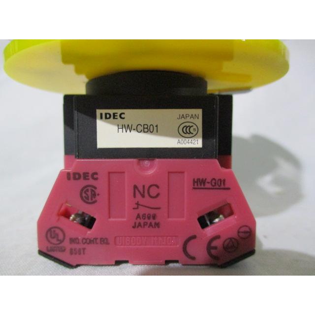 中古 IDEC 非常停止用押ボタンスイッチ プッシュプルスイッチ HW-CB01 