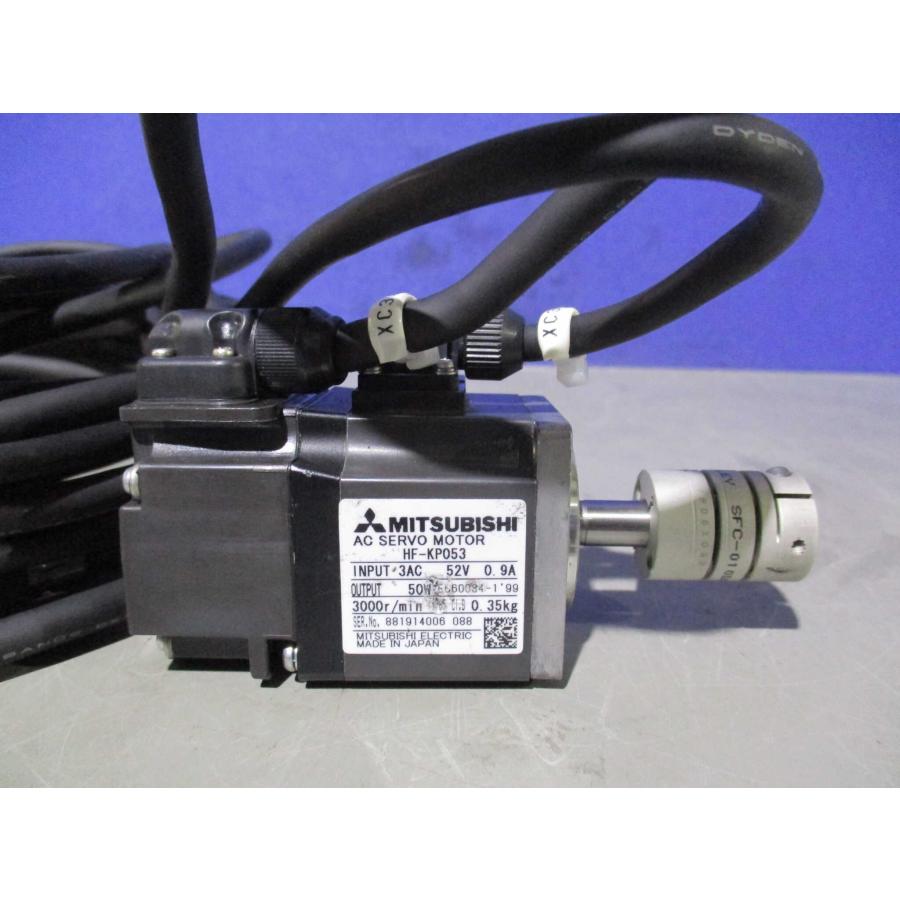 中古MITSUBISHI AC SERVO MOTOR HF-KP053 サーボモーター 50W 