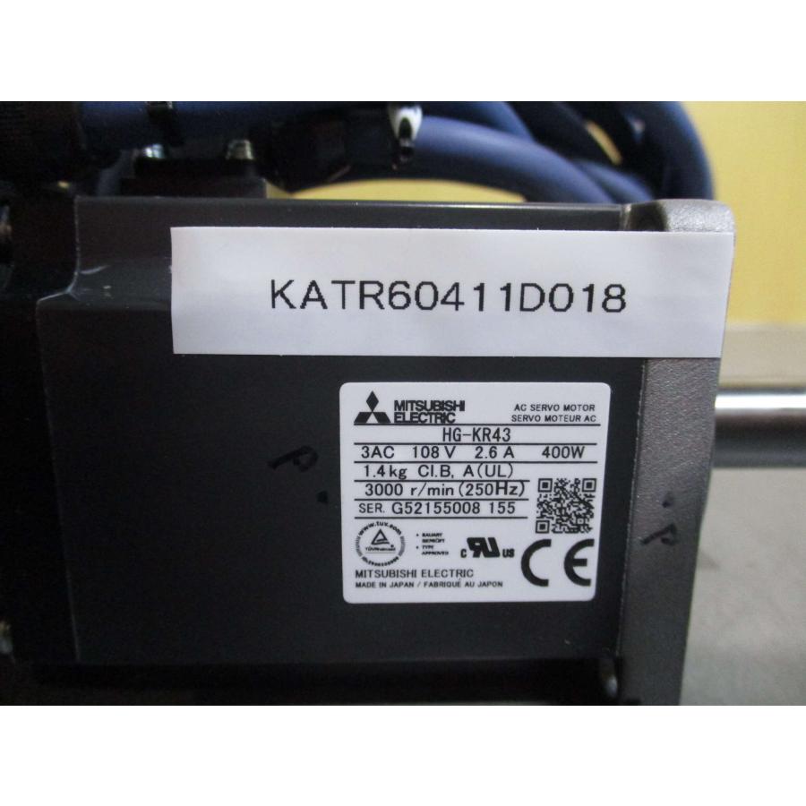 中古 MITSUBISHI AC SERVO MOTOR HG-KR43 サーボモーター 400W