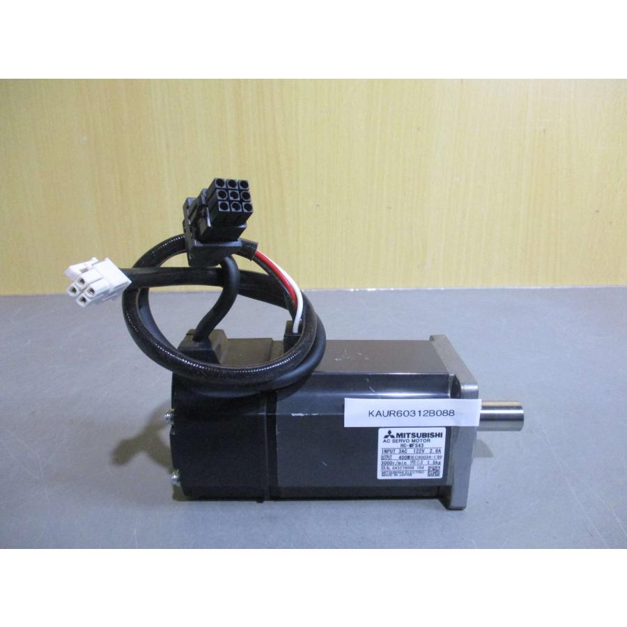 中古 MITSUBISHI AC SERVO MOTOR HC-MFS43 400W サーボモータ
