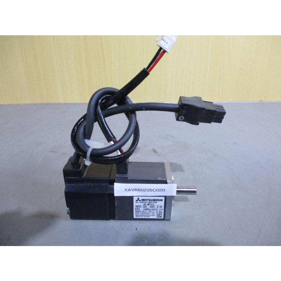 中古MITSUBISHI AC SERVO MOTOR HC-MFS13 サーボモータ 100W 