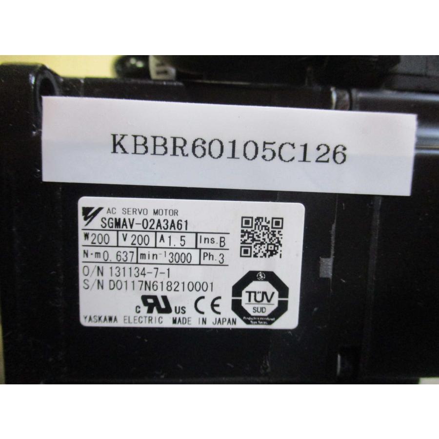 中古 Yaskawa SGMAV-02A3A61 NEW IN BOX Servo Motor(KBBR60105C126 ...