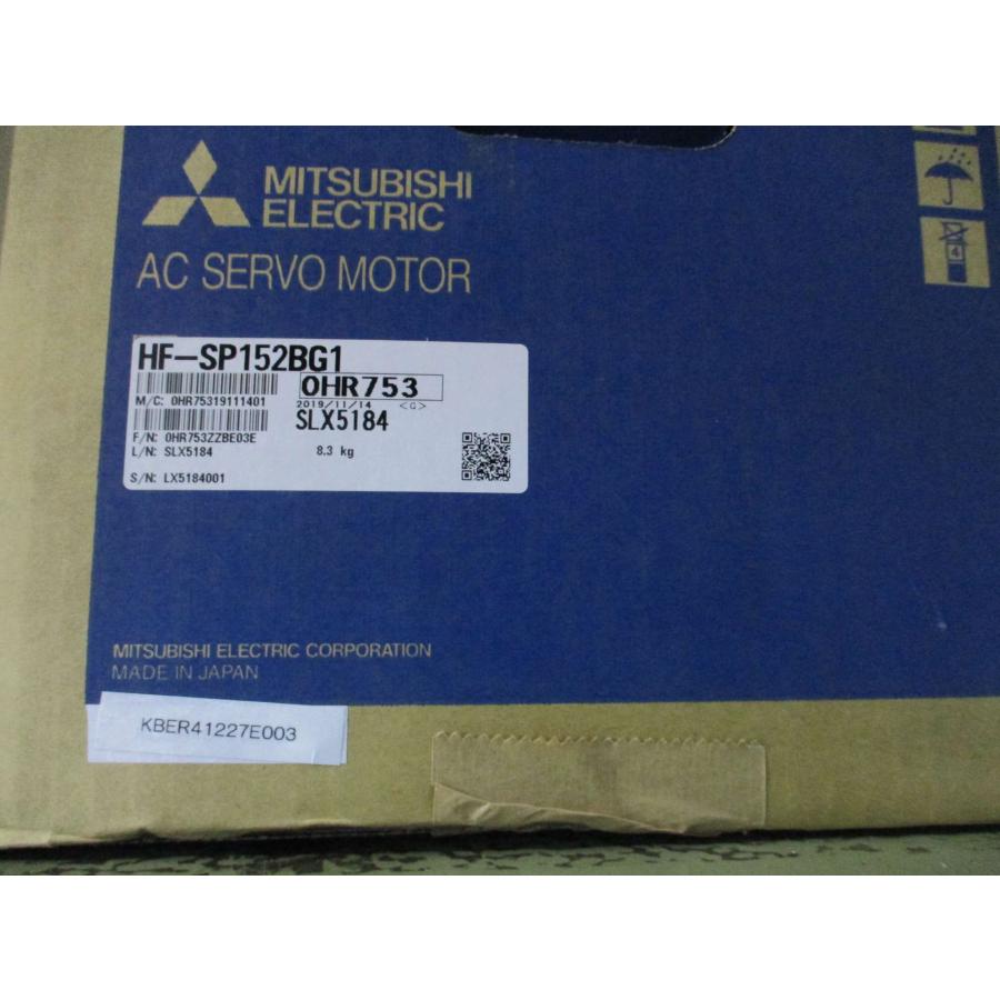 新古 MITSUBISHI AC SERVO MOTOR HF-SP152BG1 ACサーボモーター 新古 MITSUBISHI AC SERVO MOTOR HF-SP152BG1 ACサーボモーター