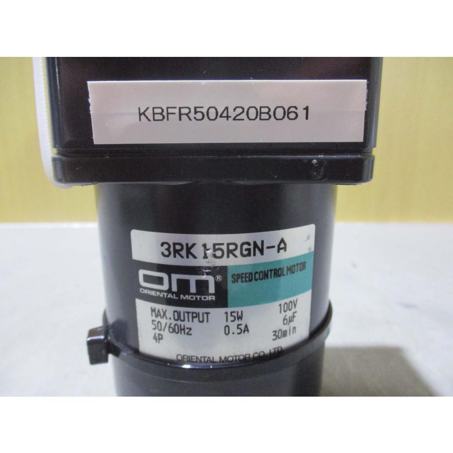 中古 Oriental Motor 3RK15RGN-A Speed Control / 3GN180K Gear Head ...