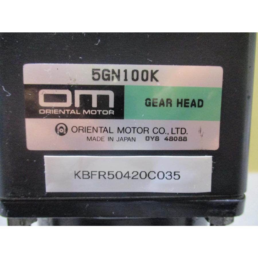 中古 ORIENTAL MOTOR 5RK40GN-A REVERSIBLE / 5GN100K GEAR HEAD ...