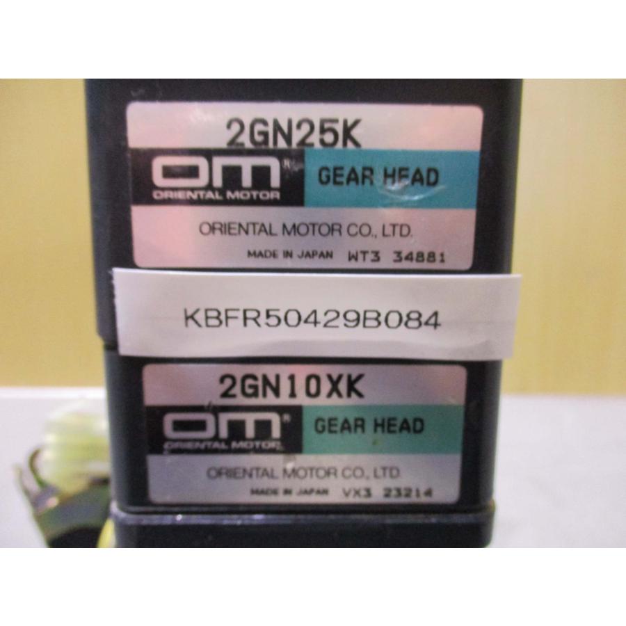 中古 Oriental Motor 2GN25K Gear Head ギアヘッド / 2GN10XK 2RK6GN-A ...