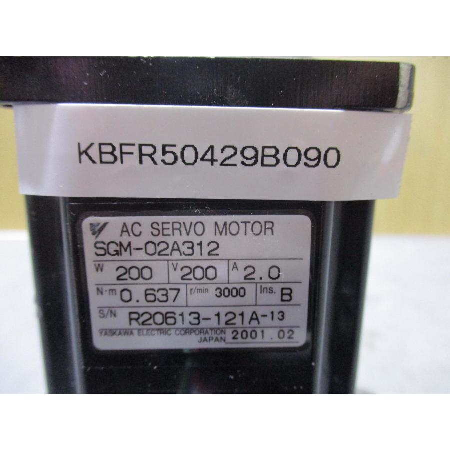 中古 YASKAWA SGM-02A312 ACサーボモーター 200W(KBFR50429B090) : growdetrading ...