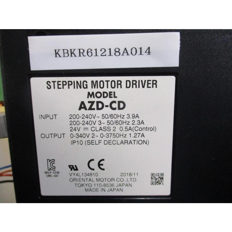 中古 ORIENTAL MOTOR AZD-CD ステッピングモータードライブ AC200-240V/AZM98AC-PS36 ...