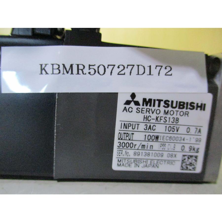 【海外輸入】 MITSUBISHI AC SERVO MOTOR HC-KFS13B サーボモータ 3AC 105V 0.7A 100W(KBM50727D172)