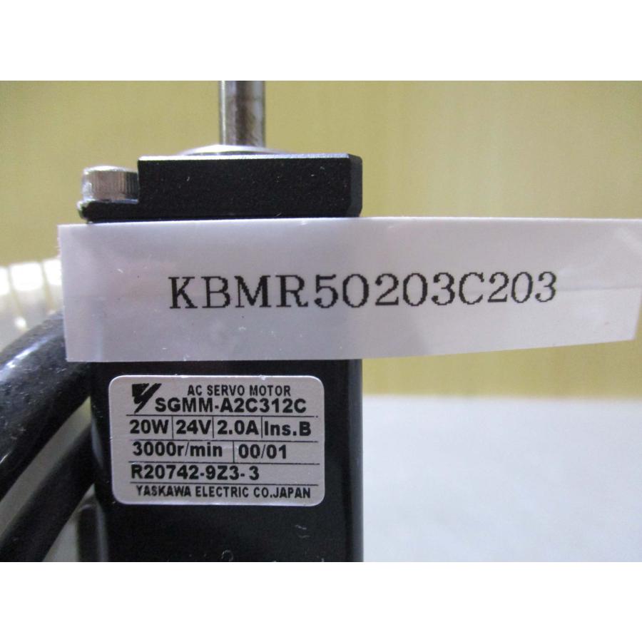 中古 YASKAWA AC SERVO MOTOR SGMM-A2C312C サーボモータ 20W 24V 2A