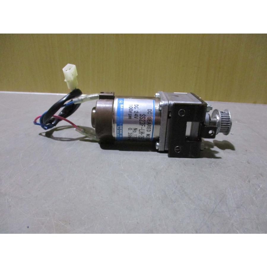 中古 SAWAMURA DC GEARED MOTOR SS23F-LH-25(KBMR50218C327