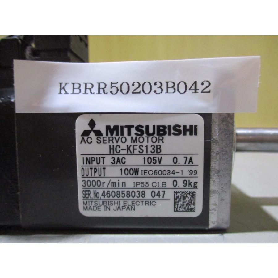 純日本製/国産  MITSUBISHI AC SERVO MOTOR HC-KFS13B サーボモータ 100W(KBRR50203B042)