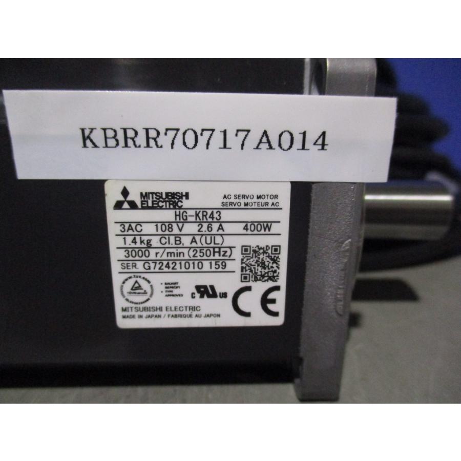 中古 Mitsubishi Electric HG-KR43 AC servo motor 400W