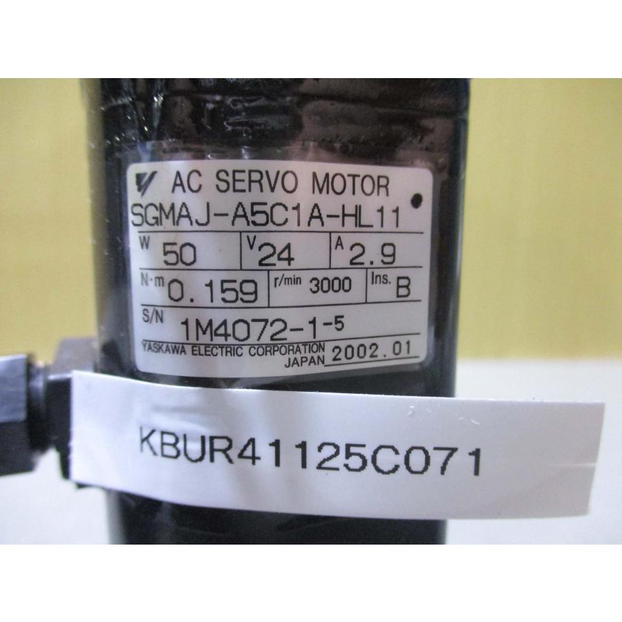 中古YASKAWA 安川電機 サーボモータ SGMAJ-A5C1A-HL11(KBUR41125C071