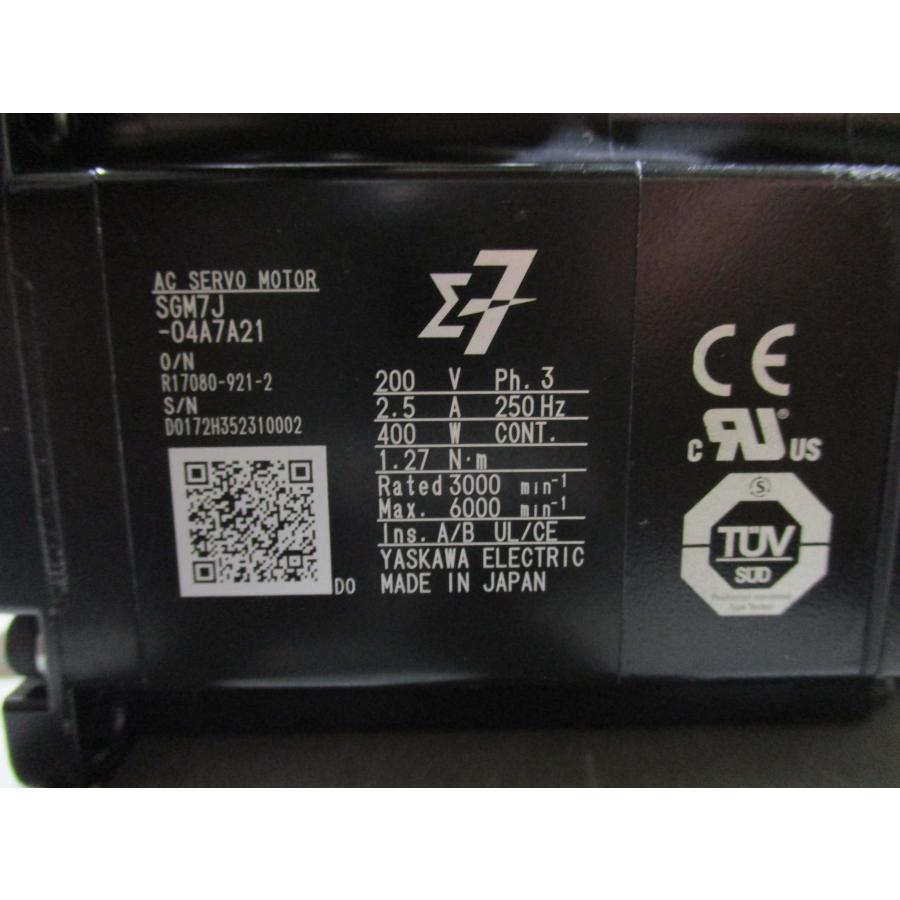 中古YASKAWA Σ-7シリーズ 回転形サーボモータ 中慣性 SGM7J 中古YASKAWA Σ-7シリーズ 回転形サーボモータ 中慣性 SGM7J