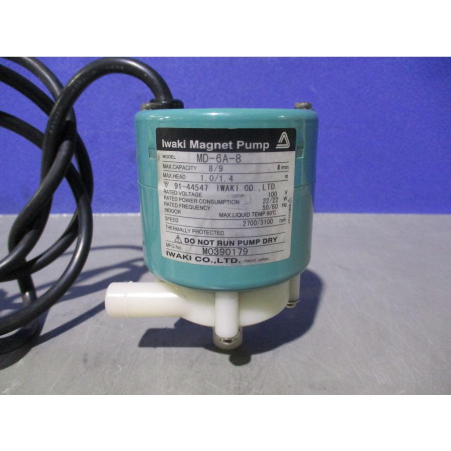 中古 IWAKI マグネットポンプ MD-6A-8 (KBUR70303D029
