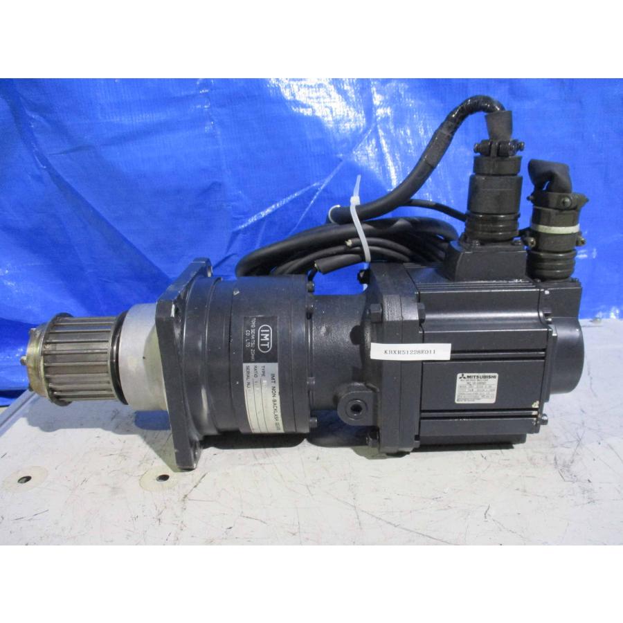 中古 MITSUBISHI AC SERVO MOTOR HC-SF102G2 1KW/IMT NON-BACKLASH GEARS BL2-09B-10 (KBXR51228E011)｜growdetradingltd｜07