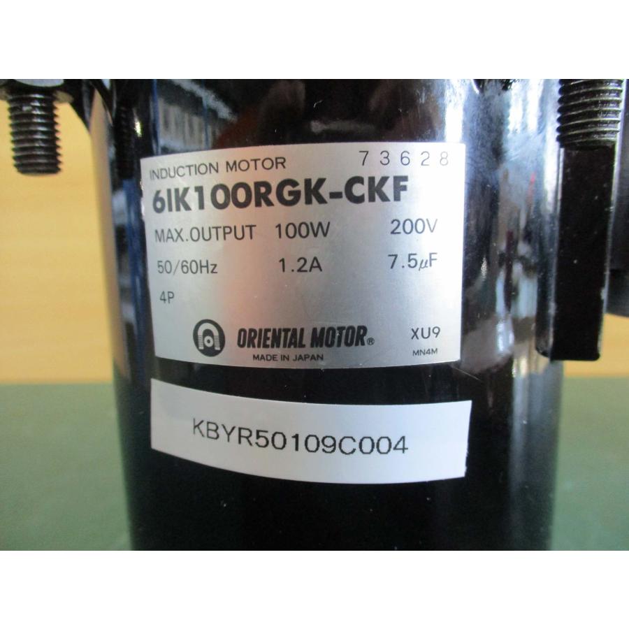 中古ORIENTAL MOTOR 6IK100RGK-CKF Induction Motor(KBYR50109C004
