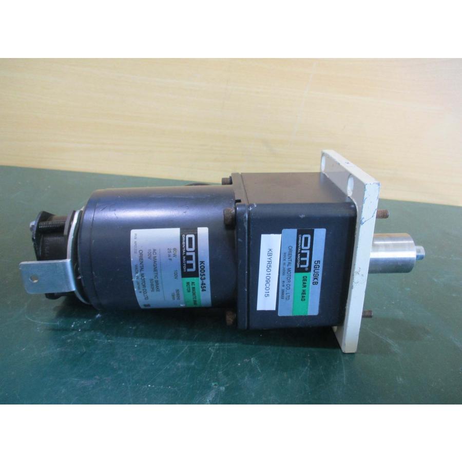 中古ORIENTAL MOTOR K0053-454 AC MAGNETIC BRAKE 60W 100V/5GU9KB Gear Head ...