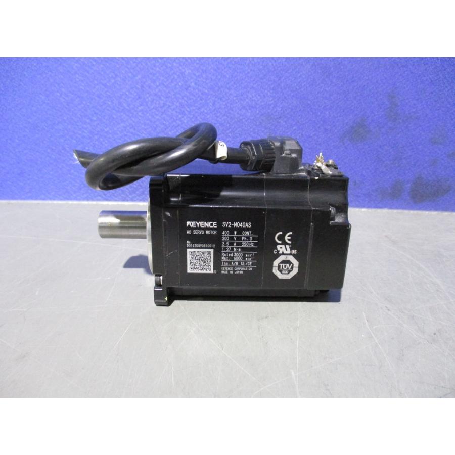 中古 KEYENCE SV2-M040AS AC サーボモーター 400W (KBYR80307B060)