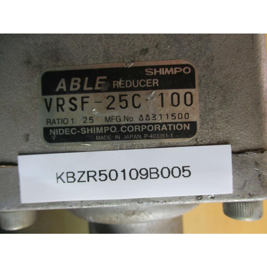 中古MITSUBISHI サーボモーター HC-KFS13/SHIMPO エイブル減速機 中古MITSUBISHI サーボモーター HC-KFS13/SHIMPO エイブル減速機
