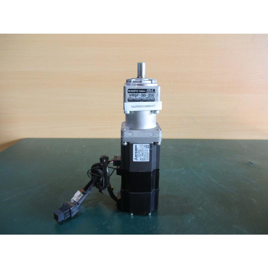 中古MITSUBISHI サーボモーター HC-KFS23B /SHIMPO エイブル減速機