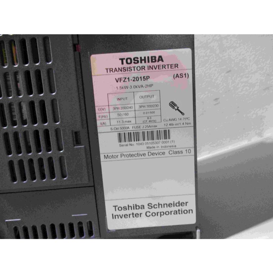 中古 TOSHIBA インバーター VFZ1-2015P (AS1) 1.5KW-3.0KVA-2HP 送料別