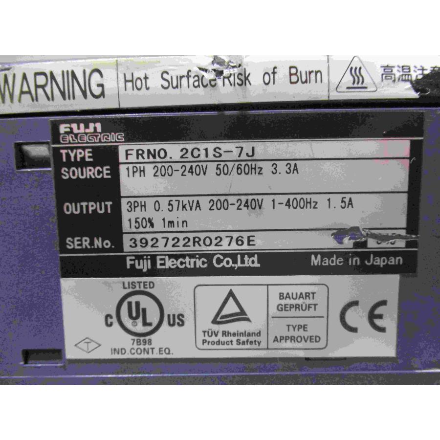 中古 Fuji Electric インバータ FRENIC MINI FRN0.2C1S-7J 0.57KVA 200
