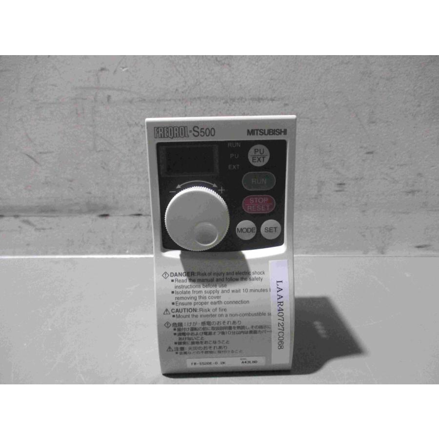中古 MITSUBISHI FR-S520E-0.2K インバータ FREQROL-S500シリーズ 0.2