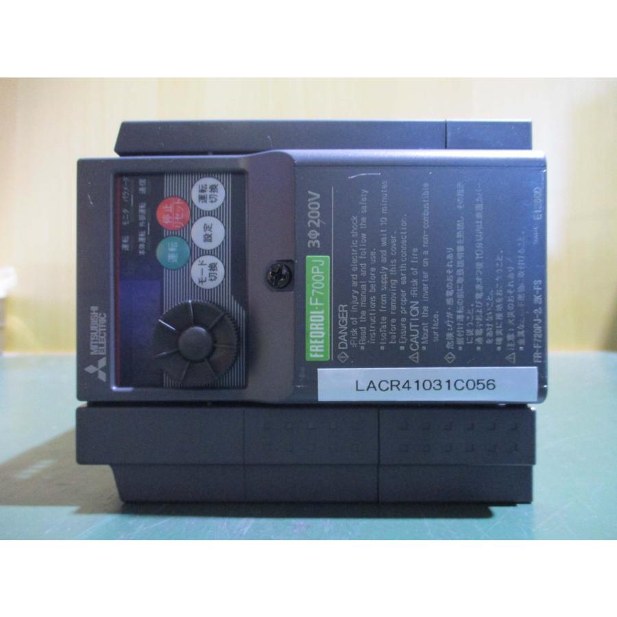 中古 MITSUBISHI FR-F720PJ-2.2K-FS 200V インバータ(LACR41031C056