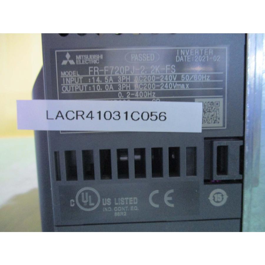 中古 MITSUBISHI FR-F720PJ-2.2K-FS 200V インバータ(LACR41031C056