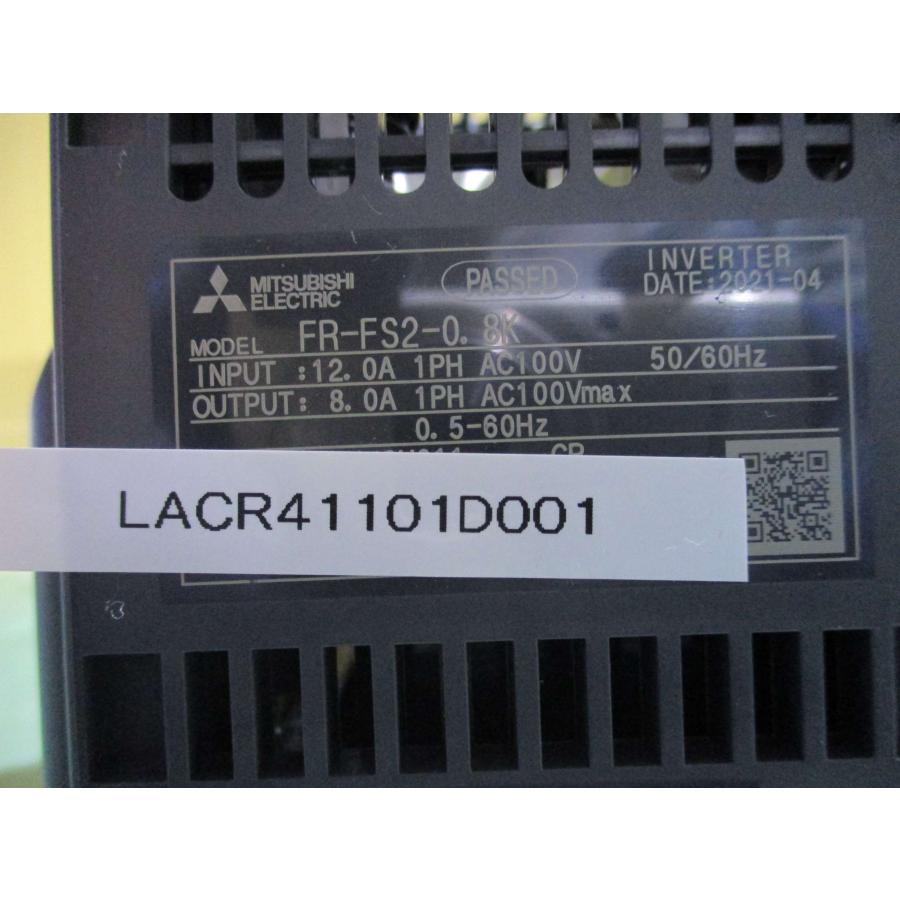 中古 MITSUBISHI FR-FS2-0.8K 100V インバータ(LACR41101D001)｜growdetradingltd｜05