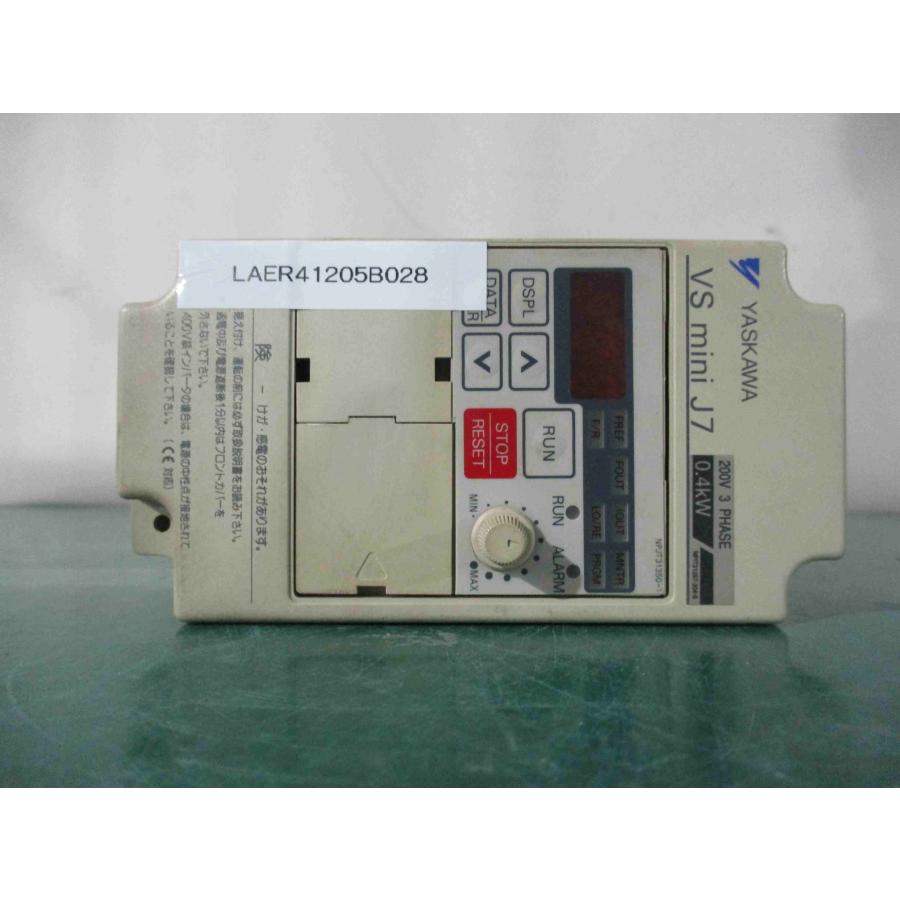 中古 YASKAWA Vs mini J7 CIMR-J7AA20P4 インバータ(LAER41205B028 