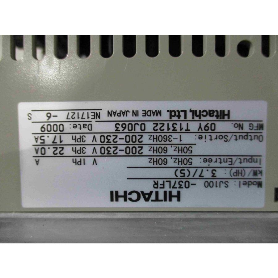 中古 HITACHI SJ100-037LFR インバーター(LAER41205B090 中古 HITACHI SJ100-037LFR インバーター(LAER41205B090